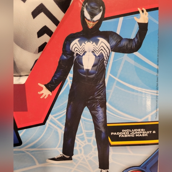 Marvel Venom Boys' Costume - Black & White. New In Pkg. - Picture 2 of 4